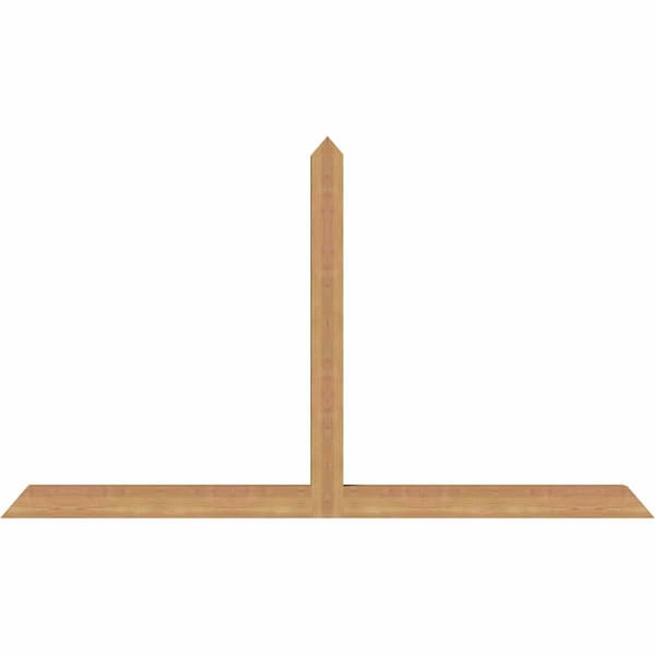 Ekena Millwork Portland Timber Gable Bracket, Western Red Cedar, 72"W x 42"H x 3 1/2"D x 3 1/2"F, 14/12 Pitch GBW072X42X0404POR00SWR - main